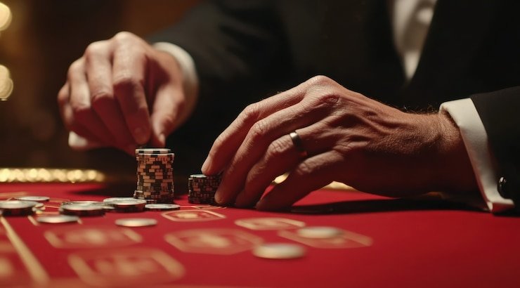Tampilan triple hijau di ponsel